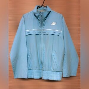NIKE VINTAGE SPORTSWEAR  WOMEN’S LIGHT WEIGHT  WINDBREAKER JACKET BLUE,